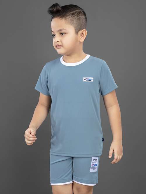 blue polyester twin set - 21228717 -  Standard Image - 0