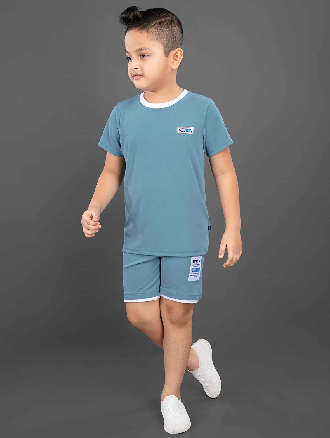 blue polyester twin set - 21228717 - Standard Image - 3
