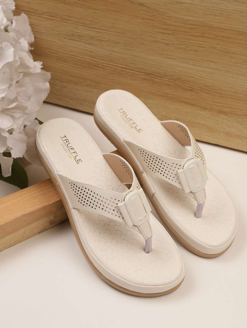 beige slip on sandal