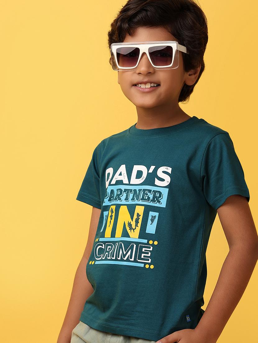 boys round neck front print t-shirt - 21230171 - Standard Image - 3