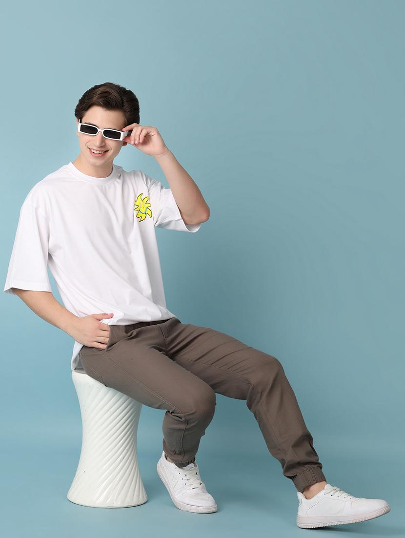 men front & back print oversized t-shirt - 21230348 - Standard Image - 3