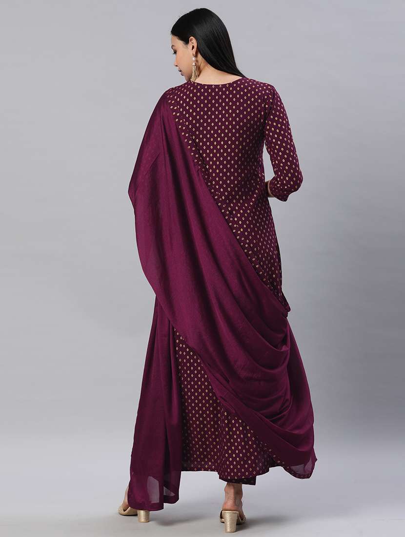 women kurta pant set with dupatta - 21230437 - Standard Image - 3