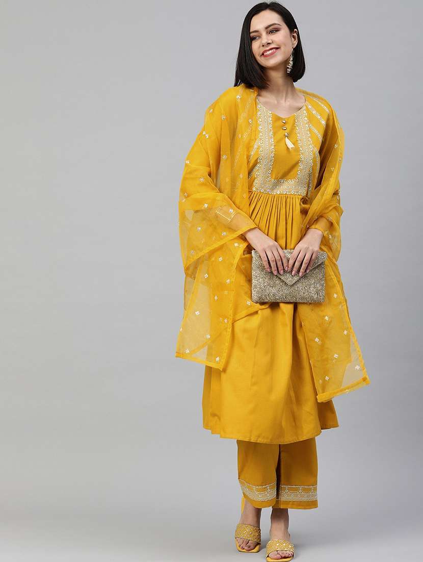 women kurta pant set with dupatta - 21230446 -  Zoom Image - 0