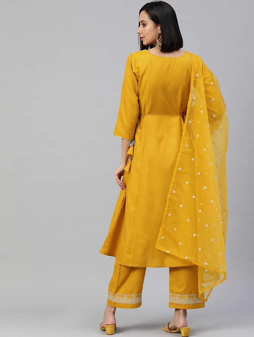 women kurta pant set with dupatta - 21230446 -  Standard Image - 3
