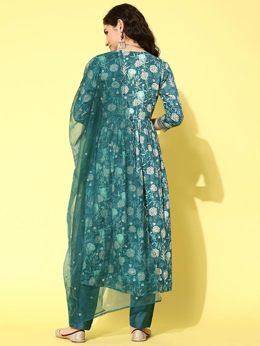 women three quarter sleeve suit set - 21230462 - Standard Image - 3