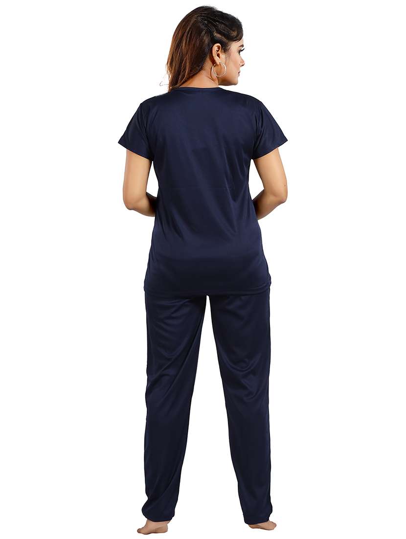 women printed pyjama nightwear set - 21231268 -  Standard Image - 3