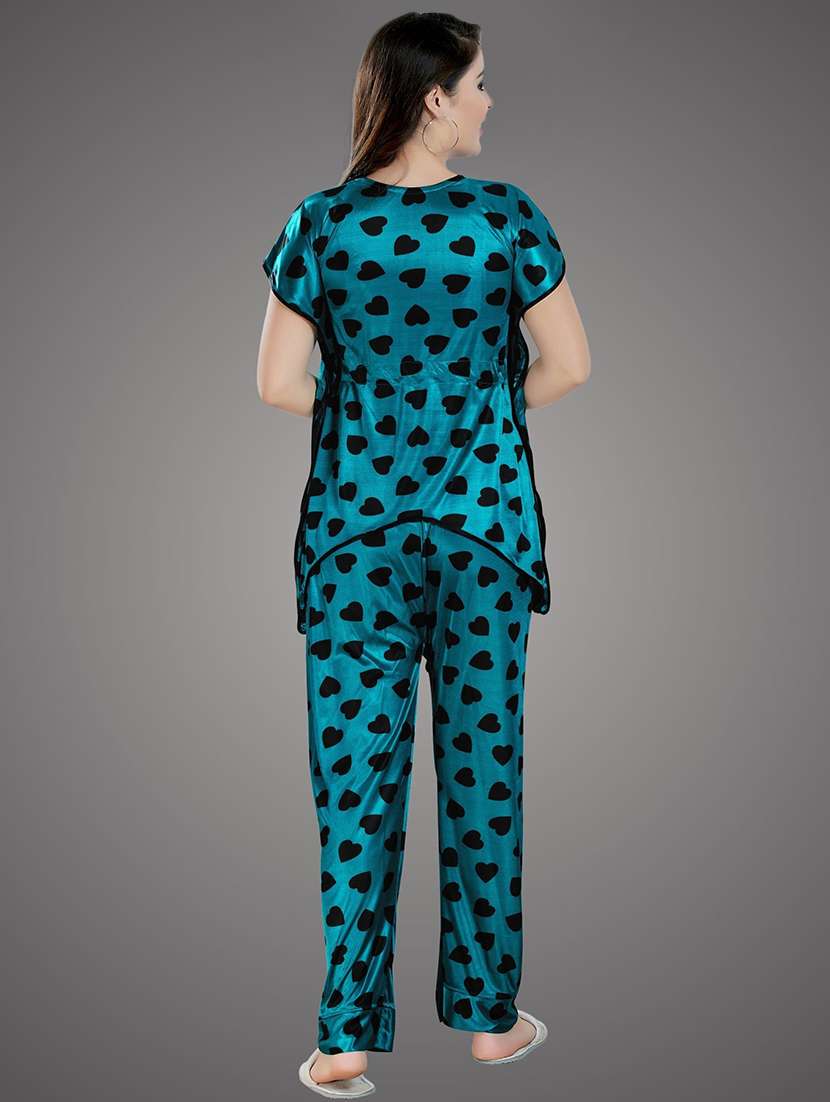 women printed pyjama nightwear set - 21231310 -  Standard Image - 5