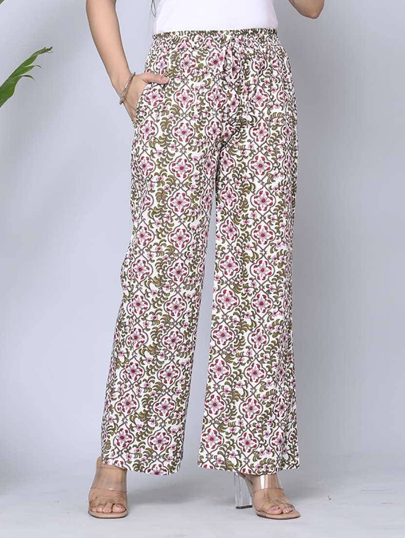 neo mint solid kurta palazzo set - 21232166 - Standard Image - 3