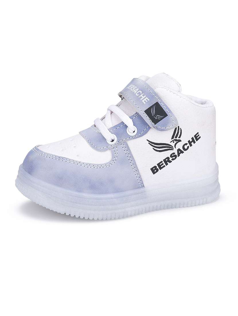 blue & white canvas sports shoes