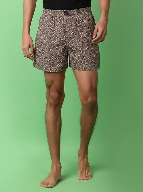 grey cotton woven boxer - 21233255 - Standard Image - 0