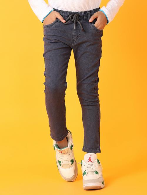 kids grey plain jean - 21233283 - Standard Image - 0