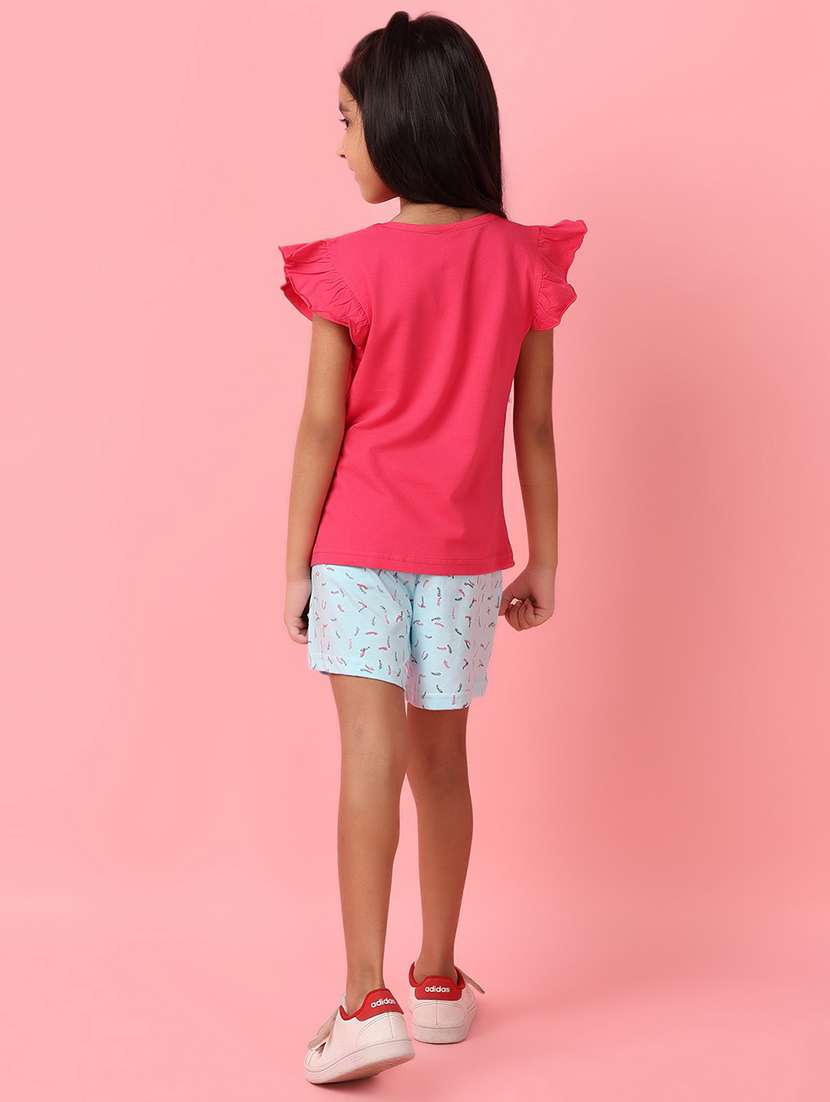 girls printed cotton twin set - 21233317 -  Standard Image - 3