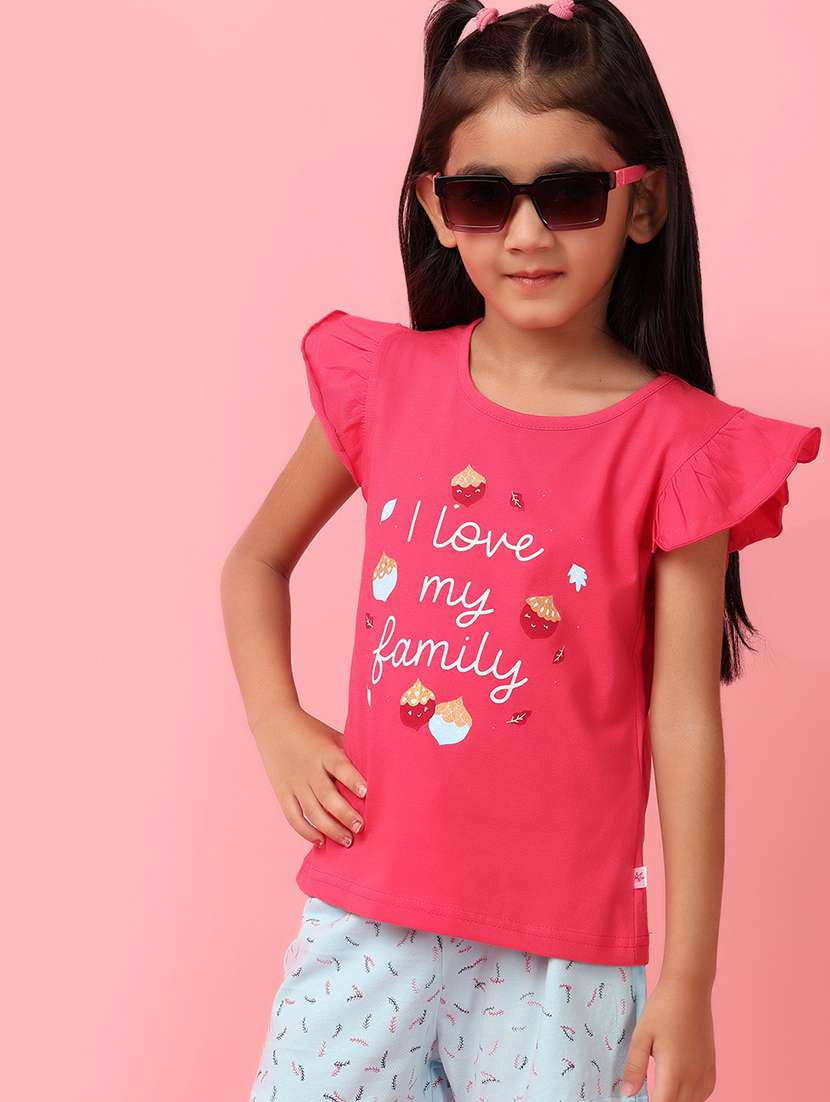 girls printed cotton twin set - 21233317 -  Standard Image - 5