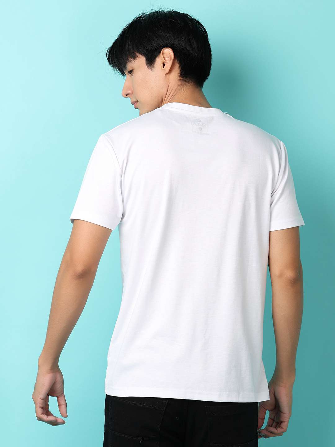 off white cotton front print tshirt - 21233334 - Standard Image - 5
