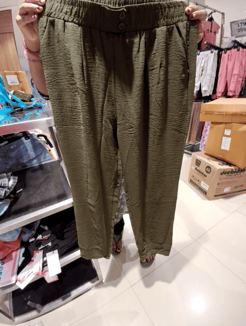 olive imported joggers - 21233419 - Zoom Image - 0