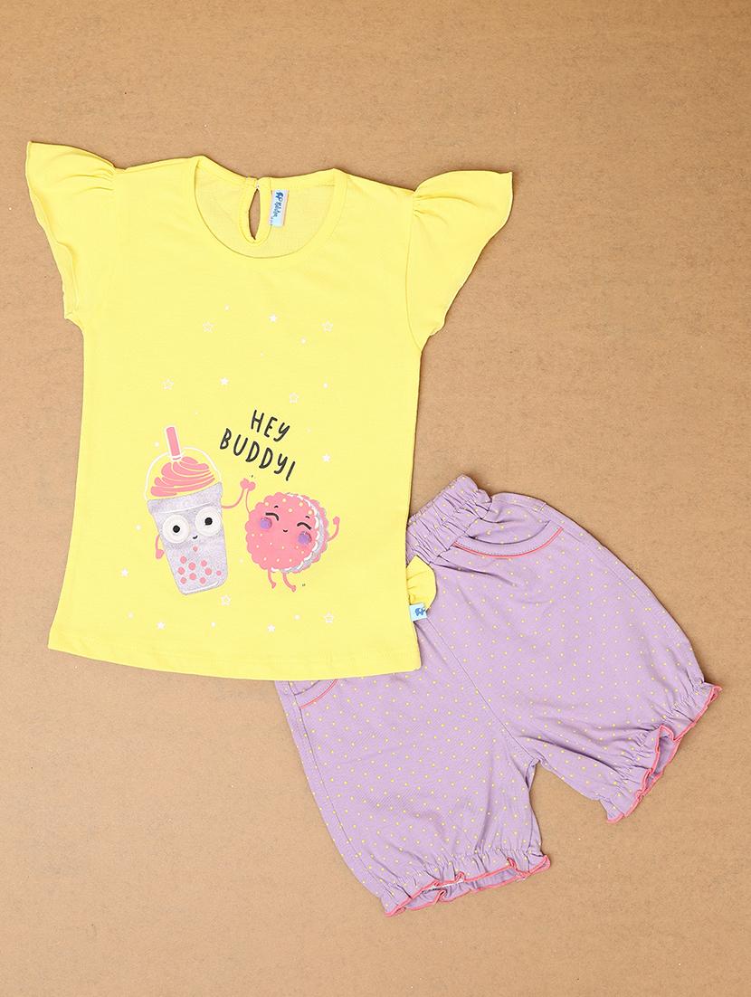 kids printed shorts set - 21233482 -  Zoom Image - 0