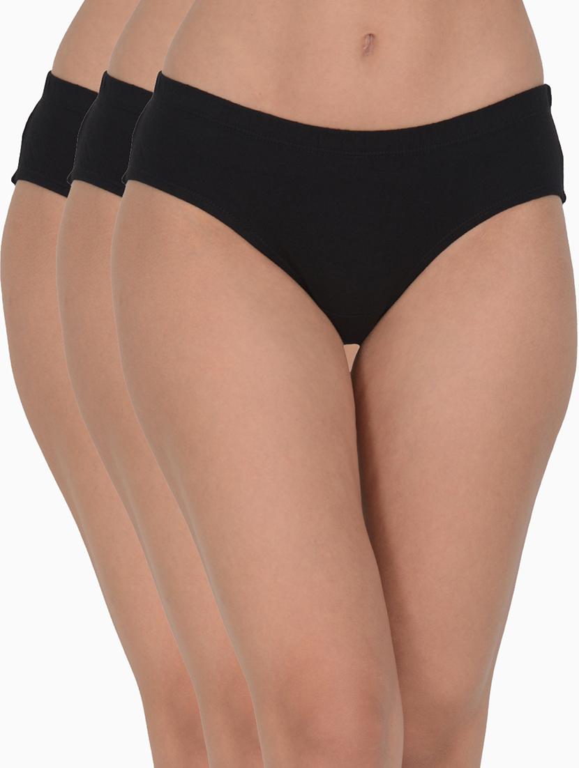 pack of 3 solid hipster panty