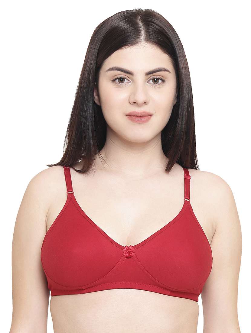 women maroon solid t-shirt bra - 21234679 - Zoom Image - 0
