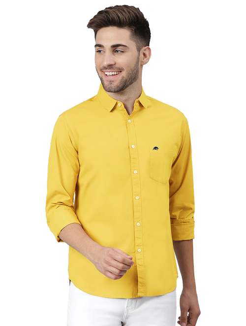 men solid cotton casual shirt - 21235794 -  Standard Image - 0
