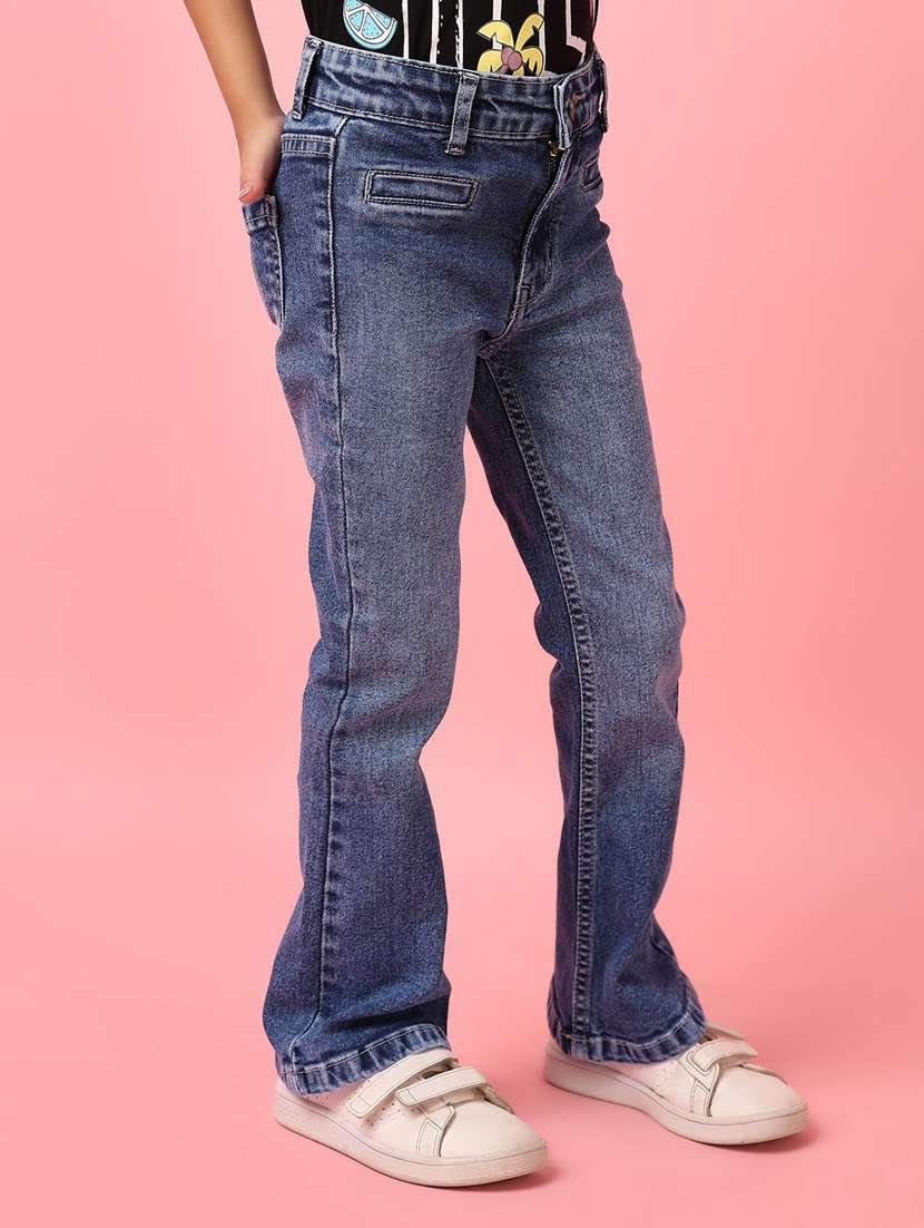 girls mid rise denim jeans - 21236110 -  Standard Image - 5