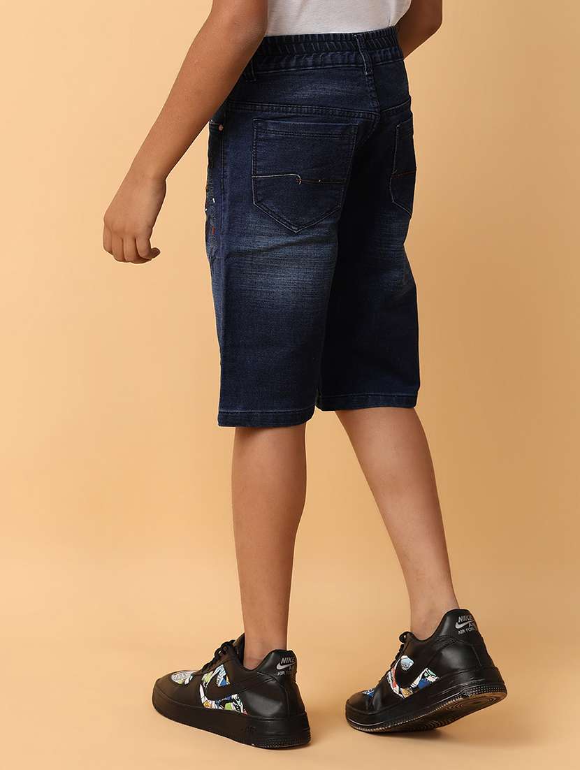 boys mid rise denim three-fourth  - 21236114 -  Standard Image - 3