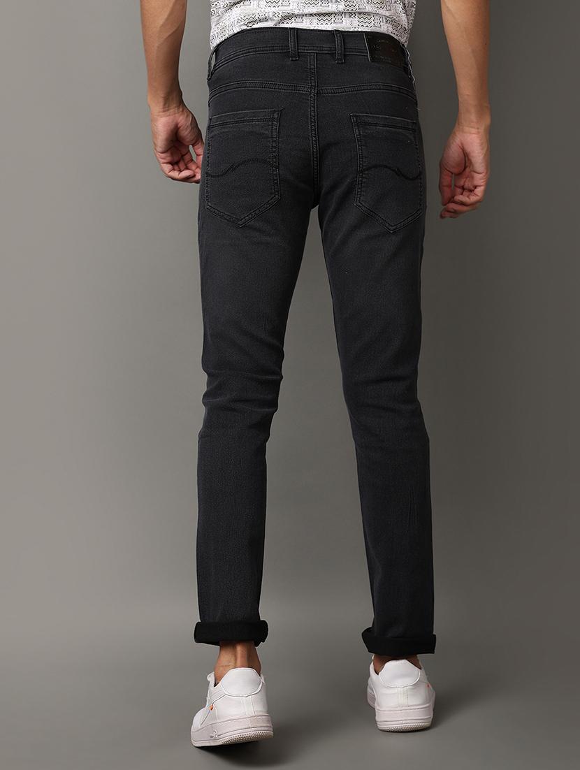 men mid rise slim fit plain jeans - 21236126 - Standard Image - 3