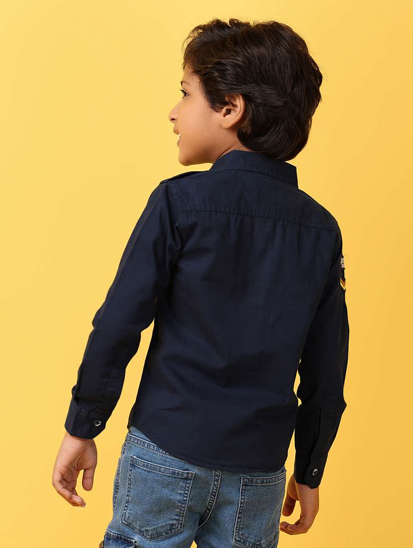 boys cotton full sleeve shirt - 21236143 -  Standard Image - 3