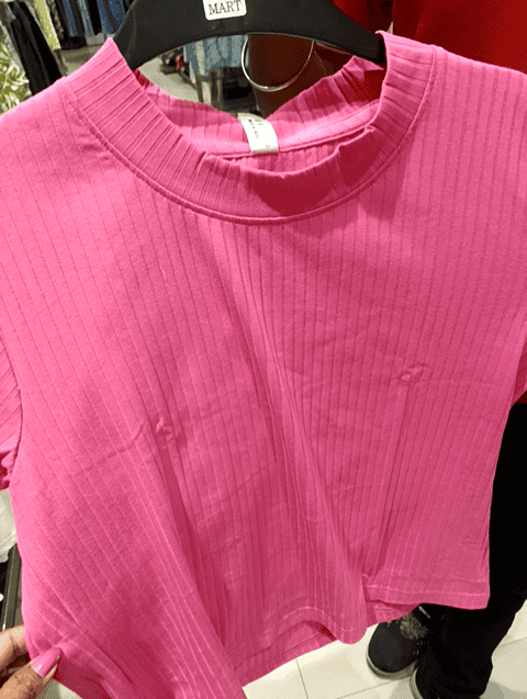 assorted rib tshirt - 21236207 -  Zoom Image - 0