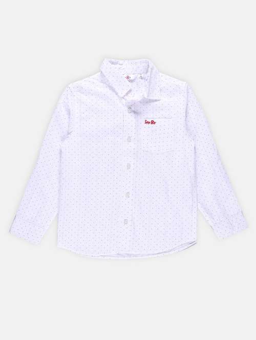 boys solid cotton shirt - 21236444 -  Standard Image - 0