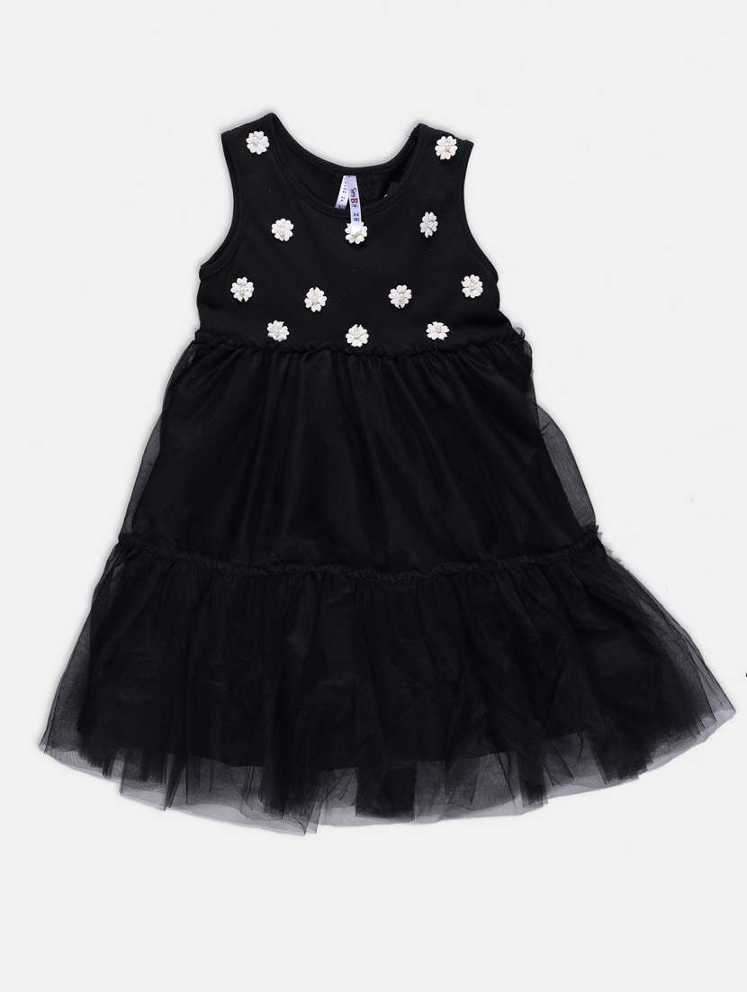 black cotton frock - 21236454 -  Zoom Image - 0