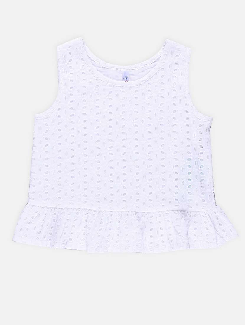 women solid sleeveless top