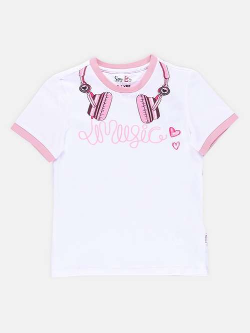 girl printed short sleeves tee - 21237016 -  Standard Image - 0