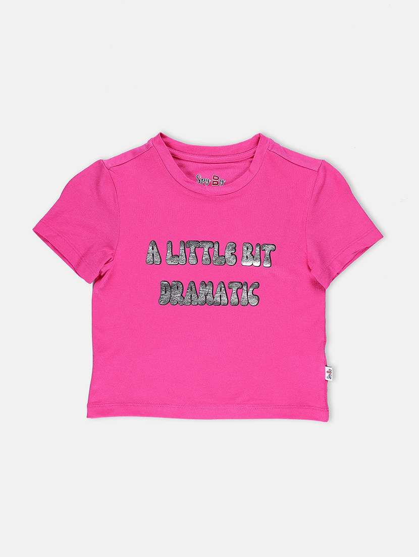 girl printed short sleeves tee - 21237022 - Zoom Image - 0