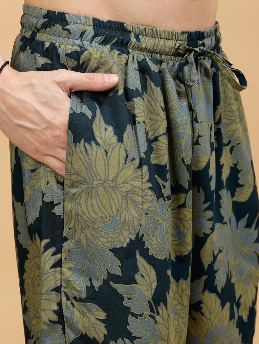 men printed rayon co-ord set - 21237096 - Standard Image - 5