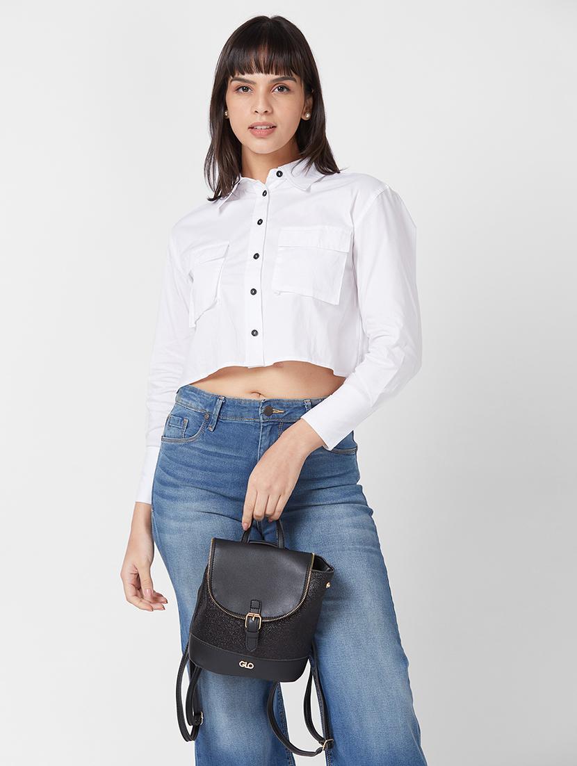 women black leatherette (pu) fashion backpack - 21237165 - Standard Image - 5