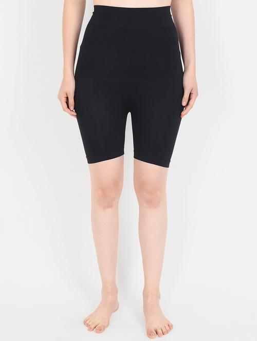 black polyester thigh shapewear - 21237359 - Standard Image - 0