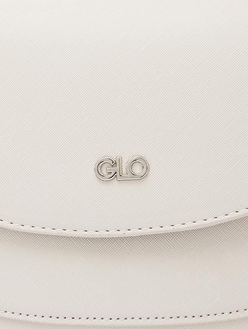 globus women ivory solid vegan leather sling bag - 21237573 - Standard Image - 3