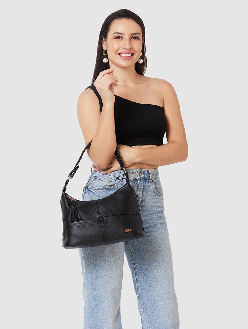 women black leatherette (pu) handbag - 21237582 - Standard Image - 5