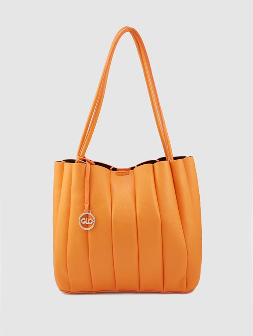 women orange leatherette (pu) handbag - 21237585 -  Zoom Image - 0