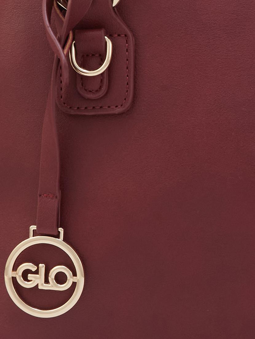women maroon leatherette (pu) handbag - 21237586 - Standard Image - 3