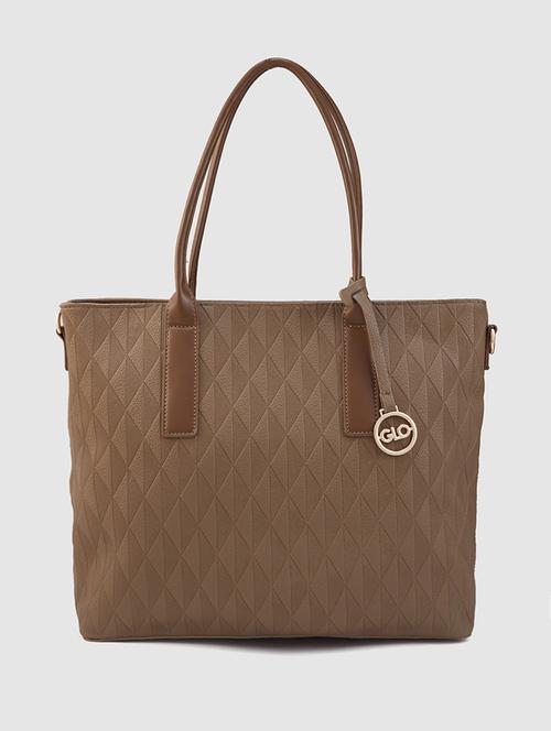 women brown leatherette (pu) handbag - 21237594 -  Standard Image - 0