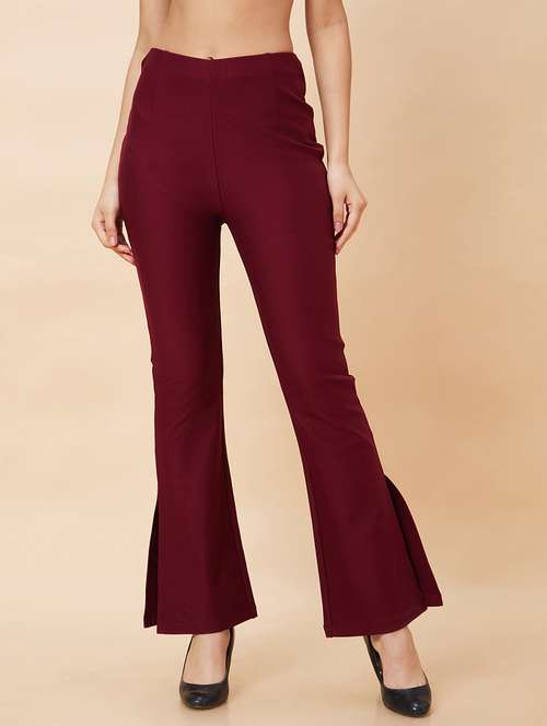 burgundy cotton blend jeggings - 21237709 - Standard Image - 0