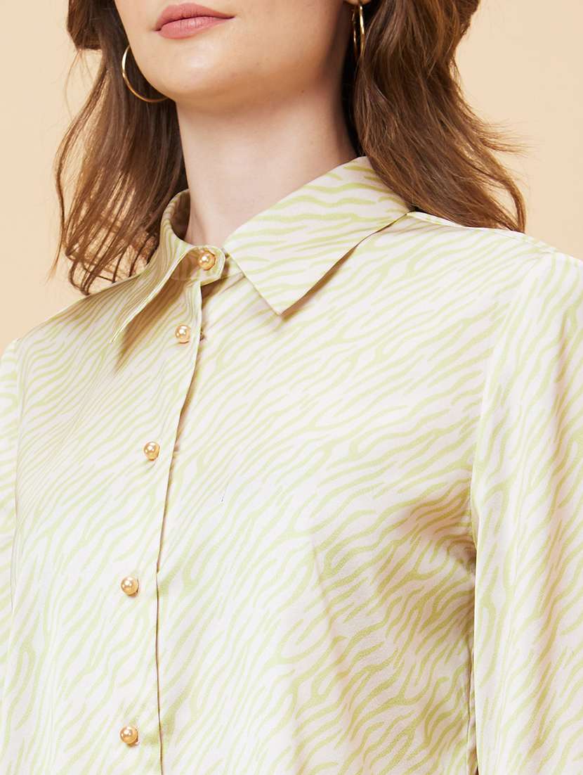 women white animal printed shirt top - 21237833 -  Standard Image - 5