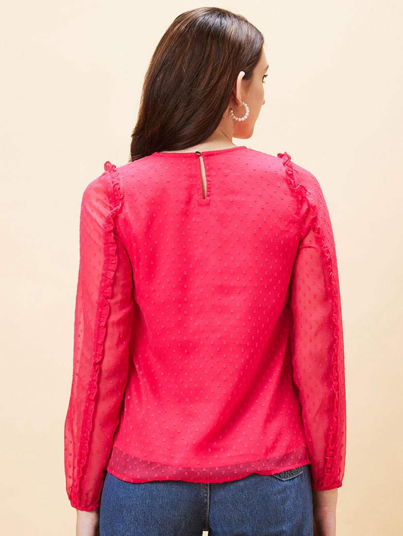 pink self-designed regular top - 21237853 - Standard Image - 3
