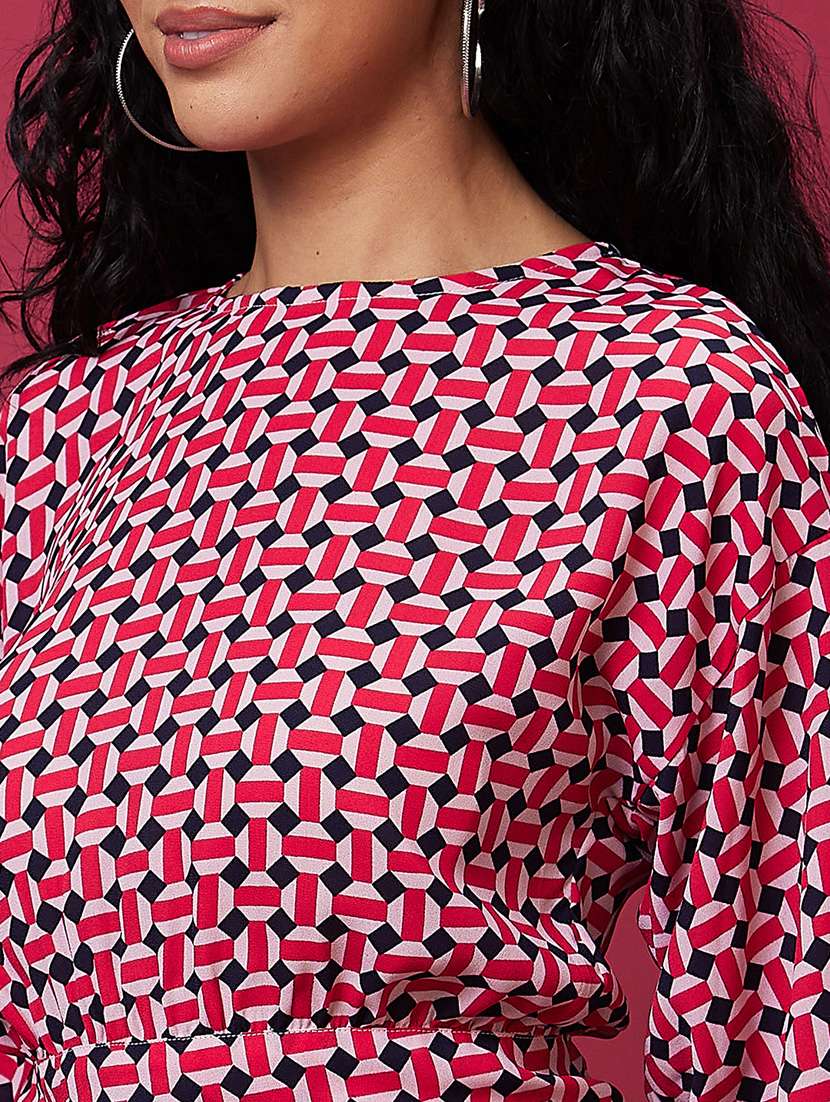 pink polyester regular top - 21237901 - Standard Image - 5