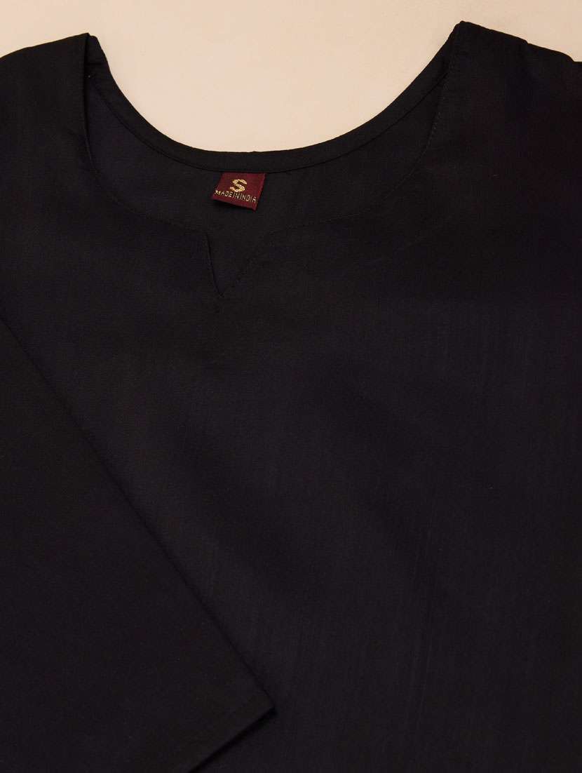 women black solid  kurta pant set - 21238048 -  Standard Image - 5