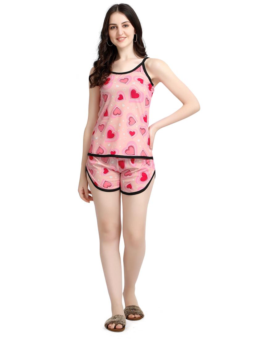 women sleeveless printed shorts set - 21238243 - Zoom Image - 0