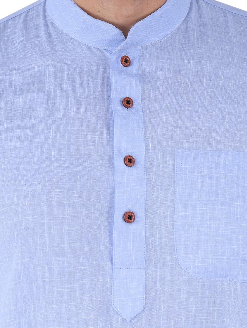 men solid kurta pyjama ethnic set - 21238508 - Standard Image - 3
