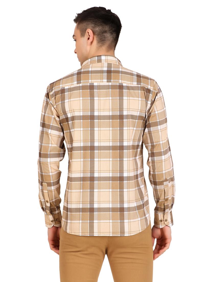 men checkered cotton casual shirt - 21238612 - Standard Image - 3