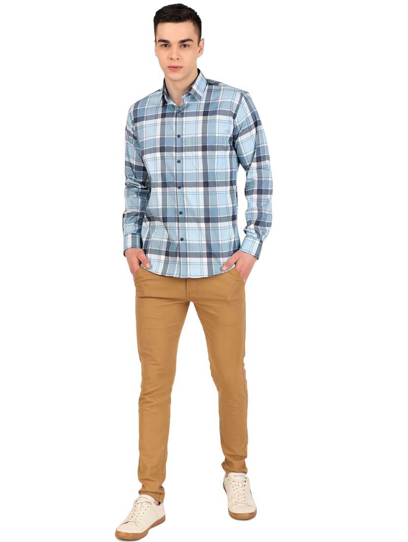 men checkered cotton casual shirt - 21238613 - Standard Image - 3